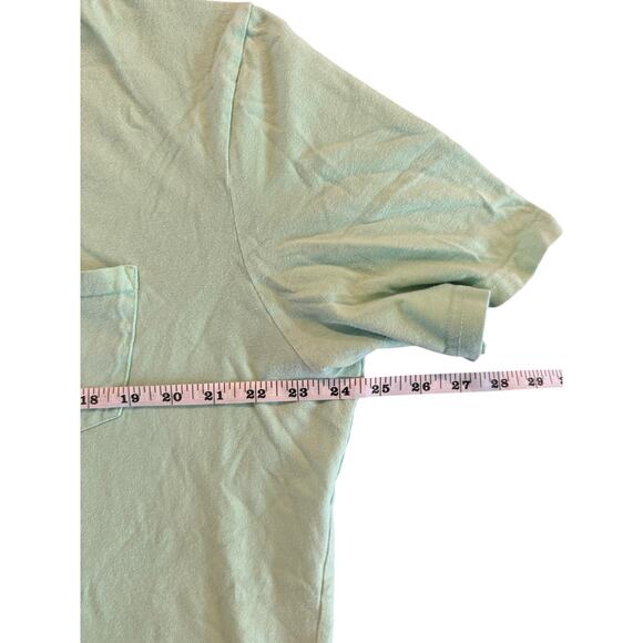 Guy Harvey XL Fishing T-Shirt The Flats Graphic Pocket Tee Mint Green - Picture 9 of 10